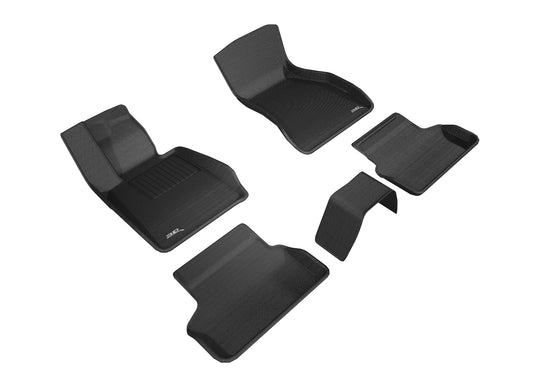All-Weather Custom-Fit Floor Mats for BMW 5 Series (G30 / G31) 2017-2023 with Non-Slip Backing - Black - 1st Row 2nd Row
