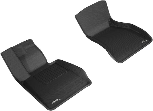 All-Weather Custom-Fit Floor Mats for BMW 5 Series (G30 / G31) 2017-2023 with Non-Slip Backing - Black - 1st Row