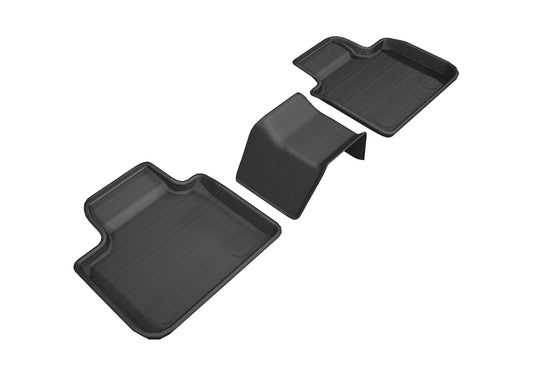 All-Weather Custom-Fit Floor Mats for BMW 6 Series Gran Turismo 2018-2019 with Non-Slip Backing - Black - 2nd Row