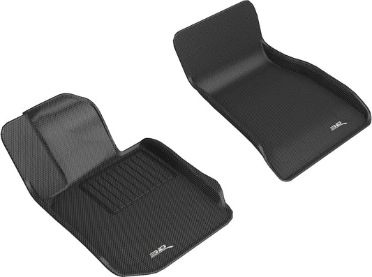 All-Weather Custom-Fit Floor Mats For Bmw 3 Series Sedan (G20) Fits Rwd & X-Drive / At Only 2019-2026 / 4 Series Coupe (G22) Fits Rwd & X-Drive / At Only 2021-2026 With Non-Slip Backing - Black - 1St Row