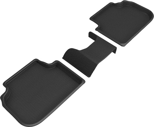 All-Weather Custom-Fit Floor Mats for BMW 2 Series Gran Coupe 2020-2024 with Non-Slip Backing - Black - 2nd Row