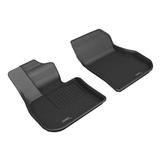 All-Weather Custom-Fit Floor Mats for BMW X1 (U11) 2023-2025 with Non-Slip Backing - Black - 1st Row
