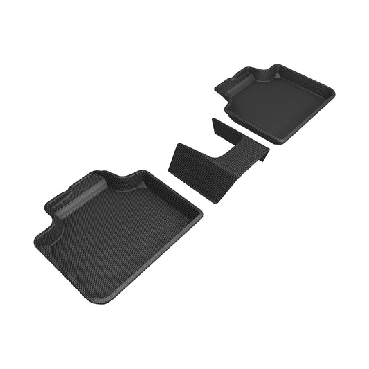 All-Weather Custom-Fit Floor Mats for BMW X1 (U11) 2023-2025 with Non-Slip Backing - Black - 2nd Row