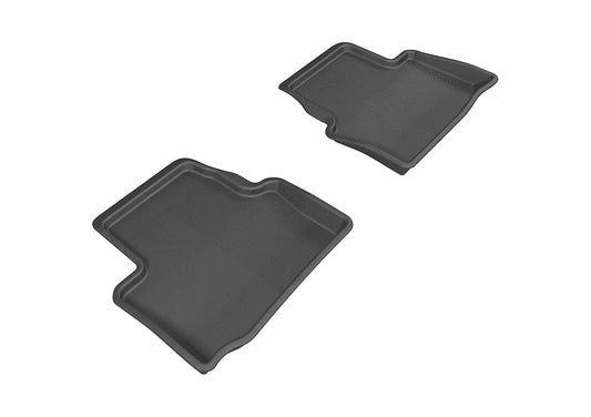 All-Weather Custom-Fit Floor Mats for Cadillac Ats/ Ats-V 2013-2019 with Non-Slip Backing - Black - 2nd Row