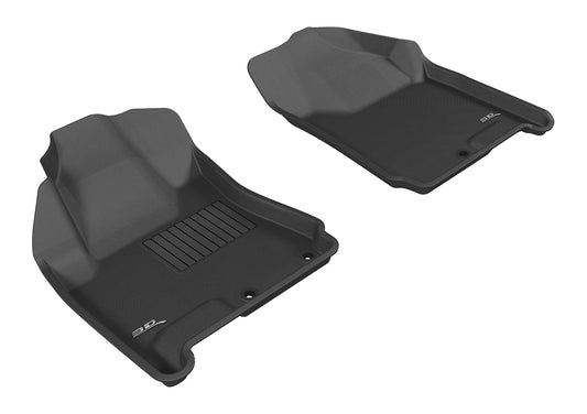 All-Weather Custom-Fit Floor Mats for Cadillac Srx 2010-2016 with Non-Slip Backing - Black - 1st Row