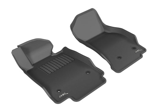 All-Weather Custom-Fit Floor Mats for Cadillac Cts 2014-2019 with Non-Slip Backing - Black - 1st Row