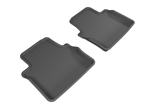 All-Weather Custom-Fit Floor Mats for Cadillac Cts 2014-2019 with Non-Slip Backing - Black - 2nd Row