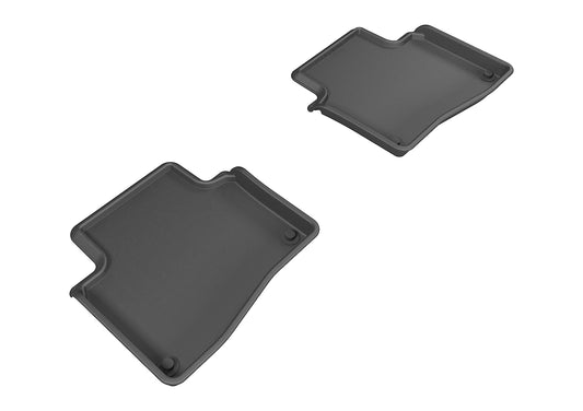 All-Weather Custom-Fit Floor Mats for Cadillac Xts 2013-2019 with Non-Slip Backing - Black - 2nd Row