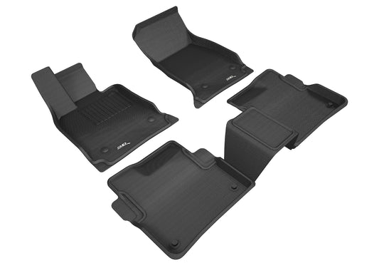 All-Weather Custom-Fit Floor Mats for Cadillac Ct6 2016-2020 with Non-Slip Backing - Black - 1st Row 2nd Row