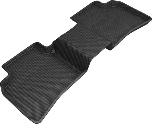 All-Weather Custom-Fit Floor Mats for Cadillac Xt4 2019-2025 with Non-Slip Backing - Black - 2nd Row