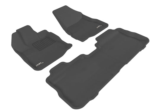 All-Weather Custom-Fit Floor Mats for Chevrolet Equinox 2010-2017 with Non-Slip Backing - Black - 1st Row 2nd Row