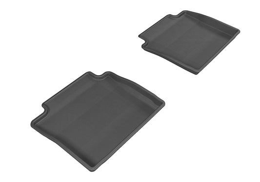 All-Weather Custom-Fit Floor Mats for Chevrolet Impala 2014-2020 with Non-Slip Backing - Black - 2nd Row