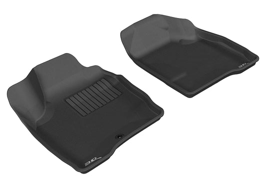 All-Weather Custom-Fit Floor Mats for Chevrolet Impala/ Impala Limited 2006-2015 with Non-Slip Backing - Black - 1st Row