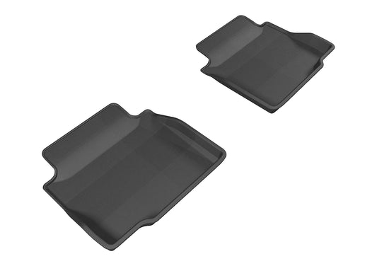 All-Weather Custom-Fit Floor Mats for Chevrolet Impala/ Impala Limited 2006-2015 with Non-Slip Backing - Black - 2nd Row