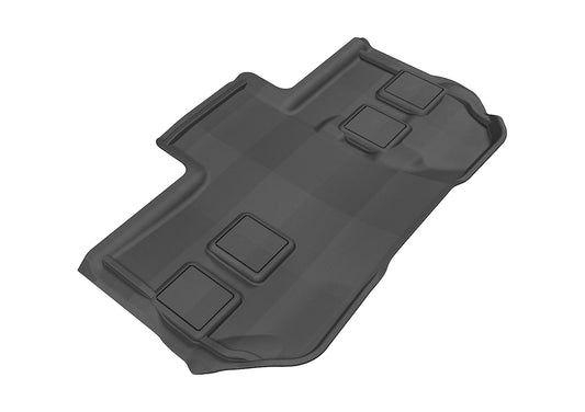 All-Weather Custom-Fit Floor Mats for Chevrolet Suburban 2011-2014 with Non-Slip Backing - Black - 3rd Row