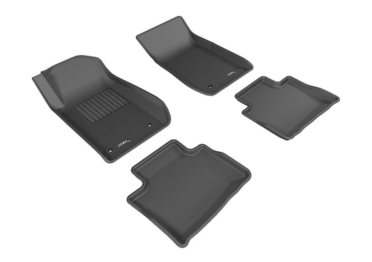 All-Weather Custom-Fit Floor Mats for Chevrolet Ss 2014-2017 with Non-Slip Backing - Black - 1st Row 2nd Row