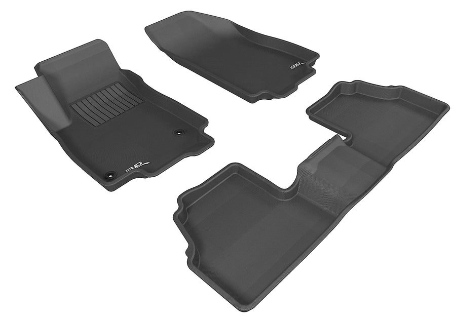 All-Weather Custom-Fit Floor Mats for Chevrolet Trax 2014-2022 with Non-Slip Backing - Black - 1st Row 2nd Row