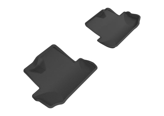 All-Weather Custom-Fit Floor Mats for Chevrolet Camaro 2016-2024 with Non-Slip Backing - Black - 2nd Row