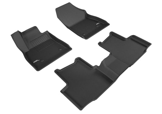 All-Weather Custom-Fit Floor Mats for Chevrolet Cruze 2016-2019 with Non-Slip Backing - Black - 1st Row 2nd Row