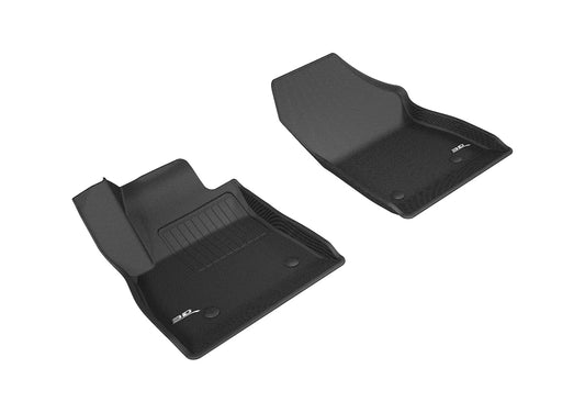 All-Weather Custom-Fit Floor Mats for Chevrolet Cruze 2016-2019 with Non-Slip Backing - Black - 1st Row