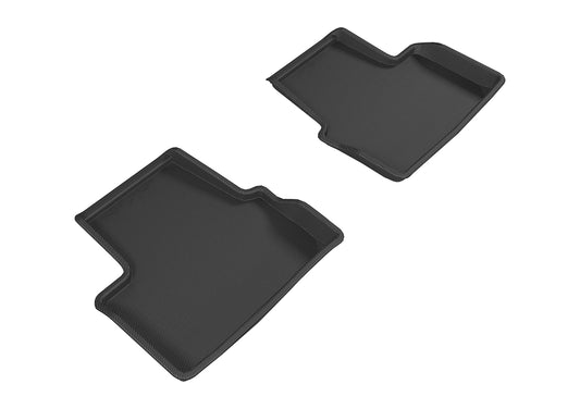 All-Weather Custom-Fit Floor Mats for Chevrolet Volt 2016-2019 with Non-Slip Backing - Black - 2nd Row