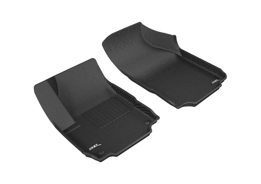 All-Weather Custom-Fit Floor Mats for Chevrolet Equinox 2018-2024 with Non-Slip Backing - Black - 1st Row