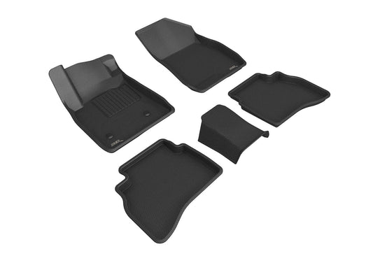 All-Weather Custom-Fit Floor Mats for Chevrolet Trailblazer 2021-2025 with Non-Slip Backing - Black - 1st Row 2nd Row