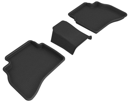 All-Weather Custom-Fit Floor Mats for Chevrolet Trailblazer 2021-2025 with Non-Slip Backing - Black - 2nd Row