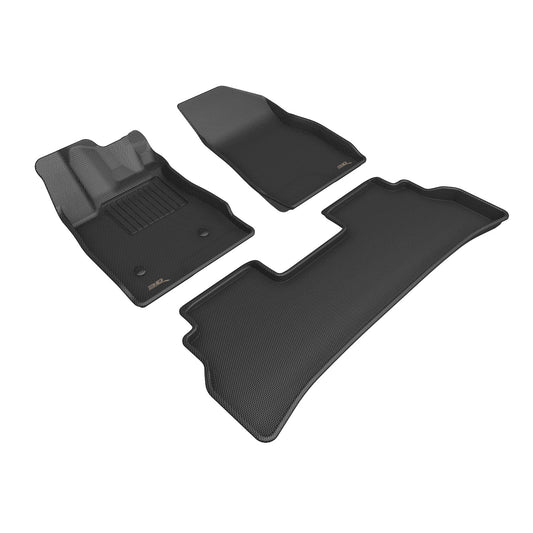 All-Weather Custom-Fit Floor Mats for Chevrolete Trax 2024-2025 with Non-Slip Backing - Black - 1st Row 2nd Row