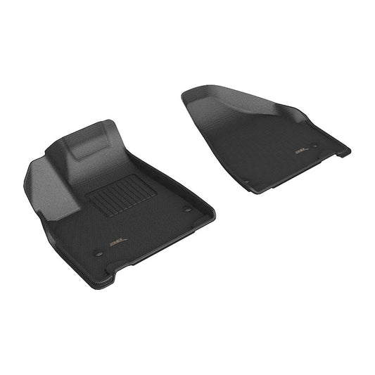 All-Weather Custom-Fit Floor Mats for Chrysler  Pacifica Pinnacle / Limited 2021-2025 with Non-Slip Backing - Black - 1st Row