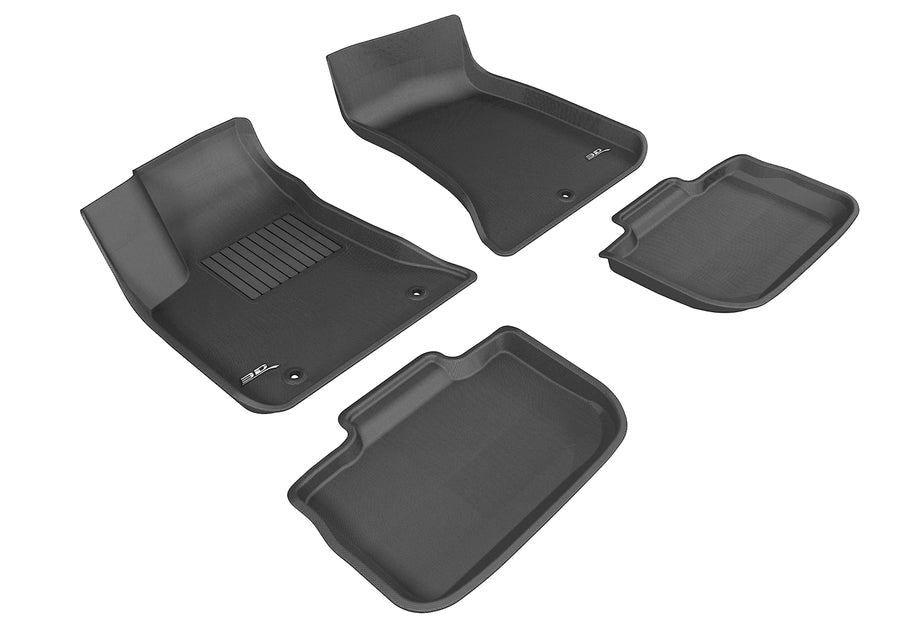 All-Weather Custom-Fit Floor Mats for Dodge Charger Rwd 2011-2023 with Non-Slip Backing - Black - 1st Row 2nd Row