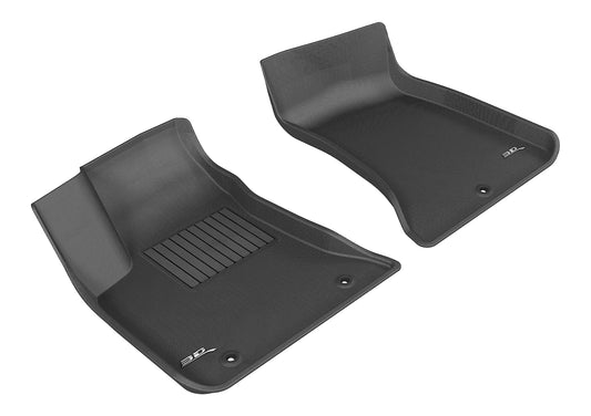 All-Weather Custom-Fit Floor Mats for Dodge / Chrysler Charger Rwd / 300 Rwd 2011-2023 with Non-Slip Backing - Black - 1st Row