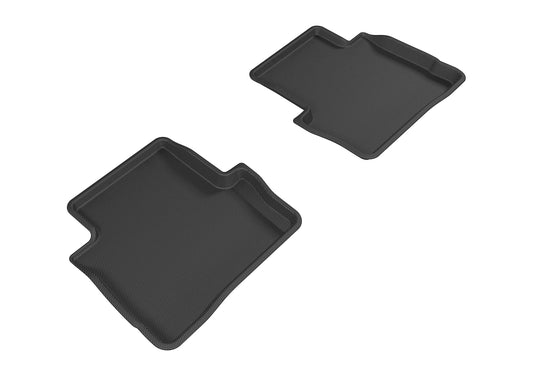 All-Weather Custom-Fit Floor Mats for Dodge Dart 2013-2016 with Non-Slip Backing - Black - 2nd Row