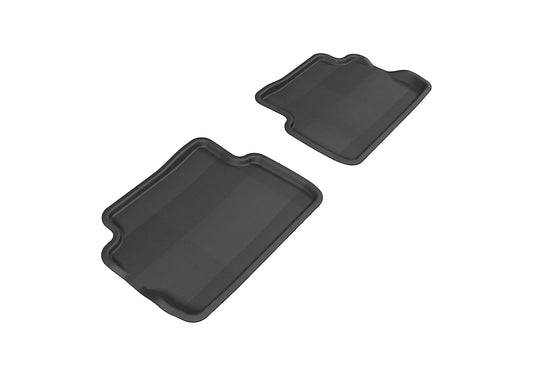 All-Weather Custom-Fit Floor Mats for Ford Focus 2008-2011 with Non-Slip Backing - Black - 2nd Row