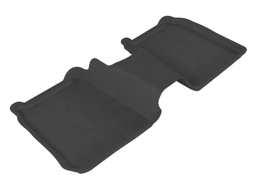 All-Weather Custom-Fit Floor Mats for Ford Flex 2009-2019 with Non-Slip Backing - Black - 2nd Row
