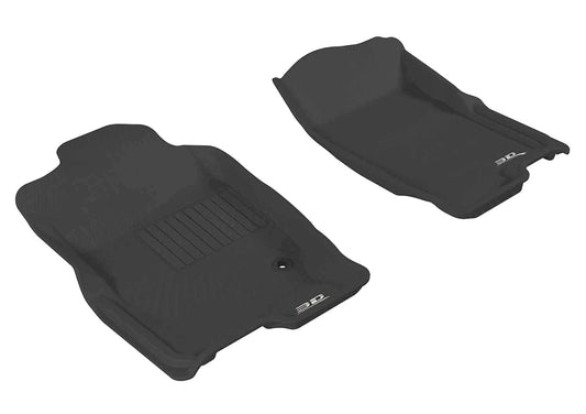 All-Weather Custom-Fit Floor Mats for Ford Explorer 2006-2010 with Non-Slip Backing - Black - 1st Row