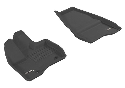 All-Weather Custom-Fit Floor Mats for Ford Explorer 2011-2014 with Non-Slip Backing - Black - 1st Row