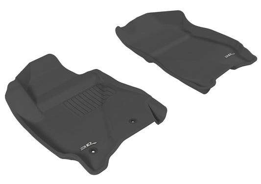 All-Weather Custom-Fit Floor Mats for Ford/Mazda Escape/Tribute 2011-2012 with Non-Slip Backing - Black - 1st Row
