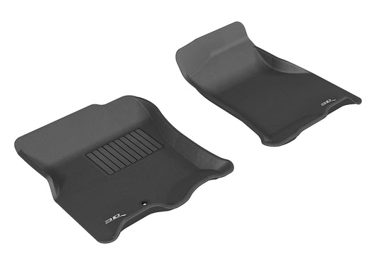 All-Weather Custom-Fit Floor Mats for Ford/Lincoln Expedition/Navigator 2007-2010 with Non-Slip Backing - Black - 1st Row
