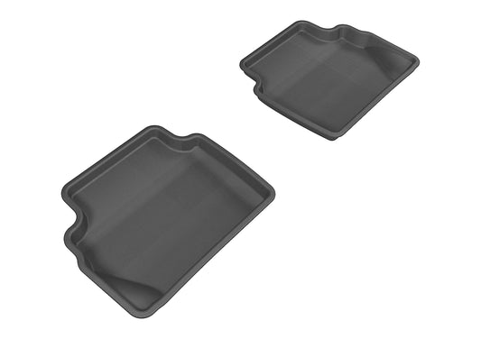 All-Weather Custom-Fit Floor Mats for Ford Fiesta 2011-2019 with Non-Slip Backing - Black - 2nd Row