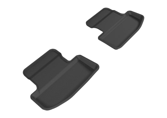 All-Weather Custom-Fit Floor Mats for Ford Mustang 2015-2025 with Non-Slip Backing - Black - 2nd Row