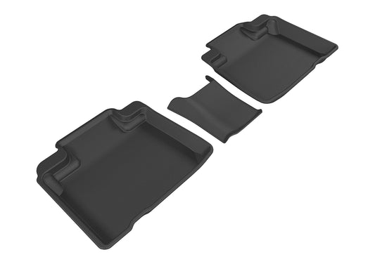 All-Weather Custom-Fit Floor Mats for Ford Edge 2015-2024 with Non-Slip Backing - Black - 2nd Row