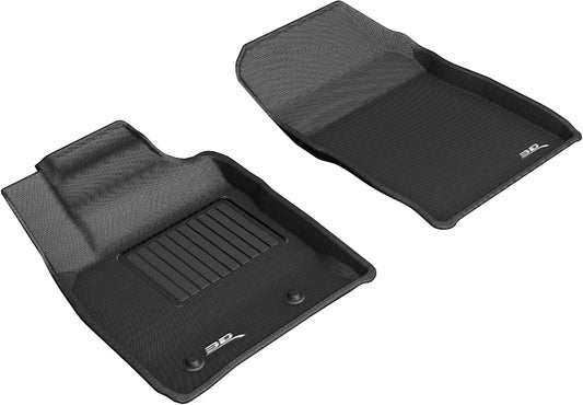 All-Weather Custom-Fit Floor Mats for Ford Ecosport 2018-2022 with Non-Slip Backing - Black - 1st Row