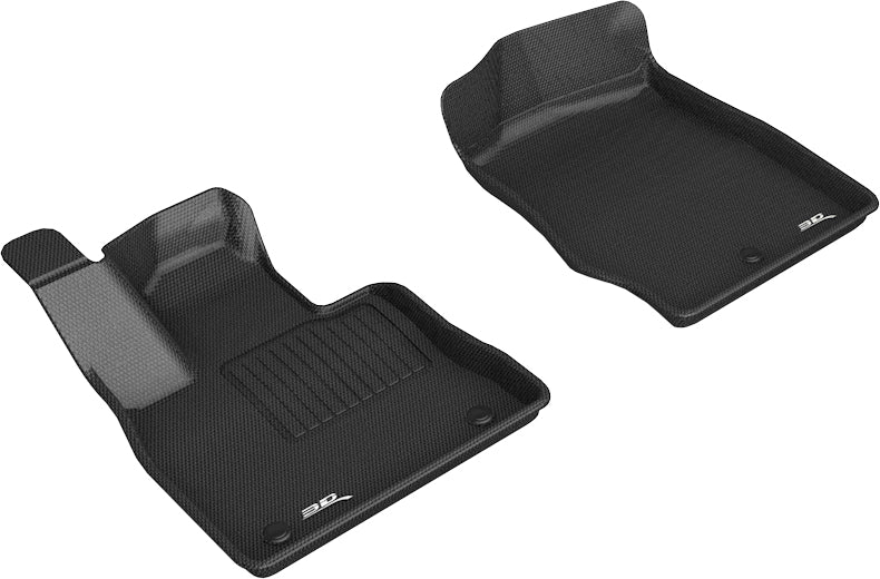 All-Weather Custom-Fit Floor Mats for Ford Police Interceptor Utility / Explorer 2020-2024 with Non-Slip Backing - Black - 1st Row