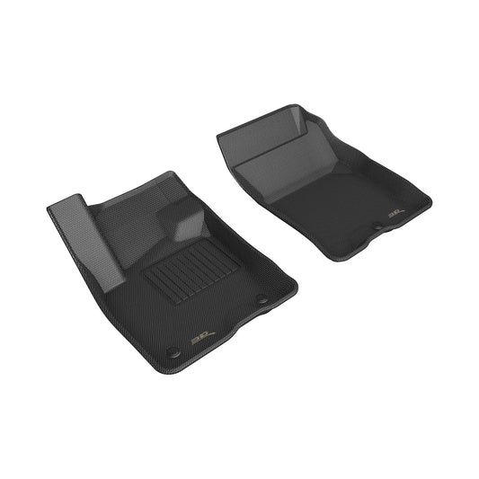 All-Weather Custom-Fit Floor Mats for Ford Bronco Sport 2021-2025 with Non-Slip Backing - Black - 1st Row