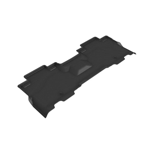 All-Weather Custom-Fit Floor Mats for Ford Expedition Max 2018-2024 with Non-Slip Backing - Black - 2nd Row