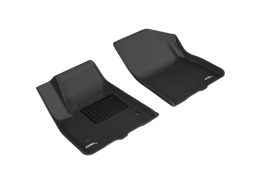 All-Weather Custom-Fit Floor Mats for GMC / Chevrolet Acadia / Blazer 2017-2025 with Non-Slip Backing - Black - 1st Row