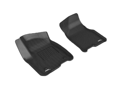 All-Weather Custom-Fit Floor Mats for GMC / Chevrolet Yukon / Yukon Xl / Tahoe / Suburban 2021-2025 with Non-Slip Backing - Black - 1st Row
