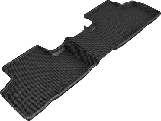 All-Weather Custom-Fit Floor Mats for Genesis Gv80 2021-2024 with Non-Slip Backing - Black - 2nd Row