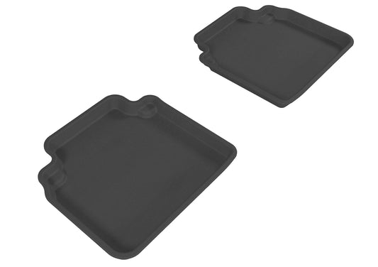 All-Weather Custom-Fit Floor Mats for Honda Accord Sedan 2008-2012 with Non-Slip Backing - Black - 2nd Row